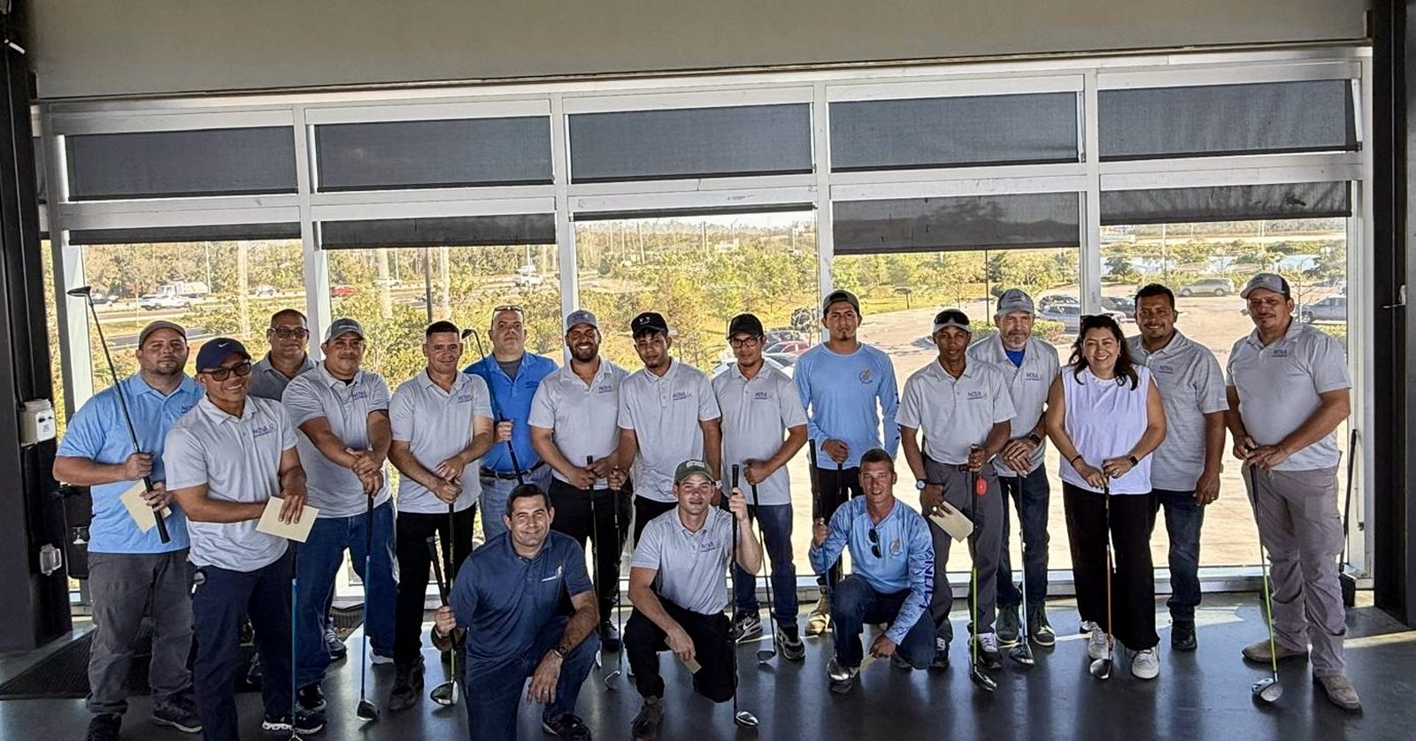 The Nova Electrical Contractors crew gathered for a team training day